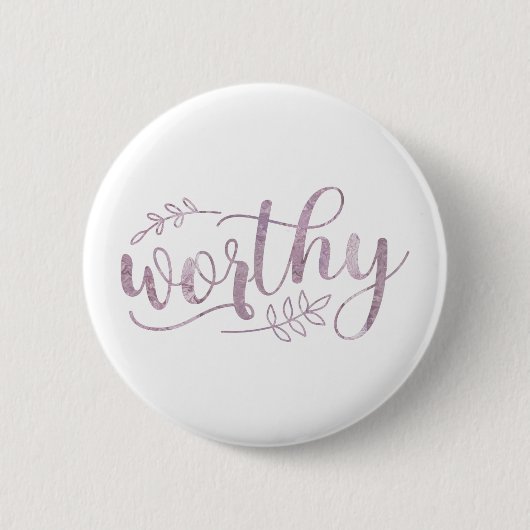 Waardevolle Boho Calligrafie Ronde Button 5,7 Cm (Voorkant)