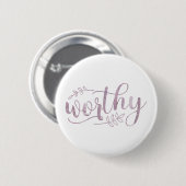 Waardevolle Boho Calligrafie Ronde Button 5,7 Cm (Voorkant /achterkant)