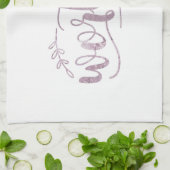 Waardevolle Boho Calligrafie Theedoek (Gevouwen)