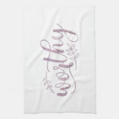 Waardevolle Boho Calligrafie Theedoek (Verticaal)