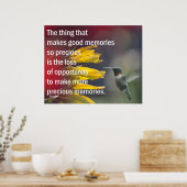 Waardevolle Herinneringen Poster (Keuken)