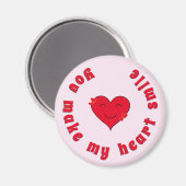 Waardevolle inspirerend citaatglimlach magneet (Voorkant / Achterkant)