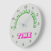 Waardevolle "Time" wandklok (Hoek)