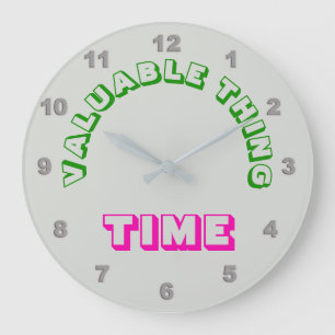 Waardevolle "Time" wandklok