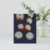 Waardevolle zeeklokken en barometers briefkaart (Staand voorkant)