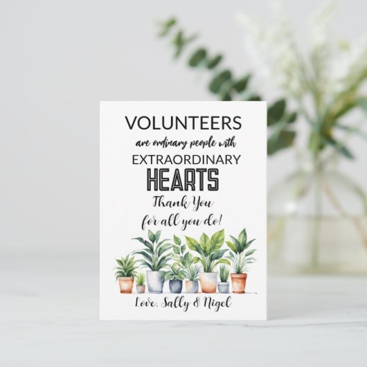 waardeweek vrijwilliger briefkaart (Staand voorkant)