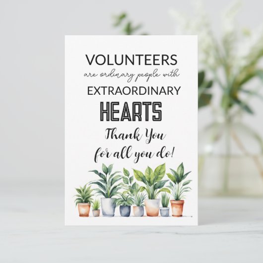 waardeweek vrijwilliger kaart (Staand voorkant)