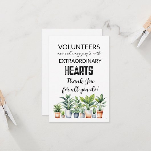 waardeweek vrijwilliger kaart (Voorkant / Achterkant in situ)