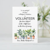 waardeweek vrijwilliger kaart (Staand voorkant)