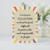 waardeweek vrijwilliger kaart (Staand voorkant)