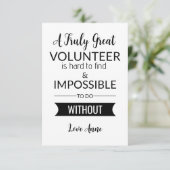 waardeweek vrijwilliger kaart (Staand voorkant)