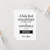 waardeweek vrijwilliger kaart (Voorkant / Achterkant in situ)