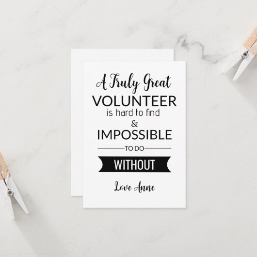 waardeweek vrijwilliger kaart (Voorkant / Achterkant in situ)