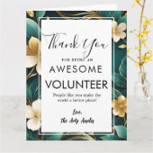 waardeweek vrijwilliger kaart (Gele Bloem)