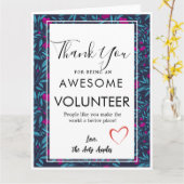 waardeweek vrijwilliger kaart (Gele Bloem)