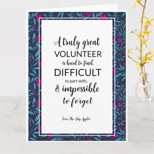 waardeweek vrijwilliger kaart (Gele Bloem)