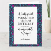 waardeweek vrijwilliger kaart (Voorkant)