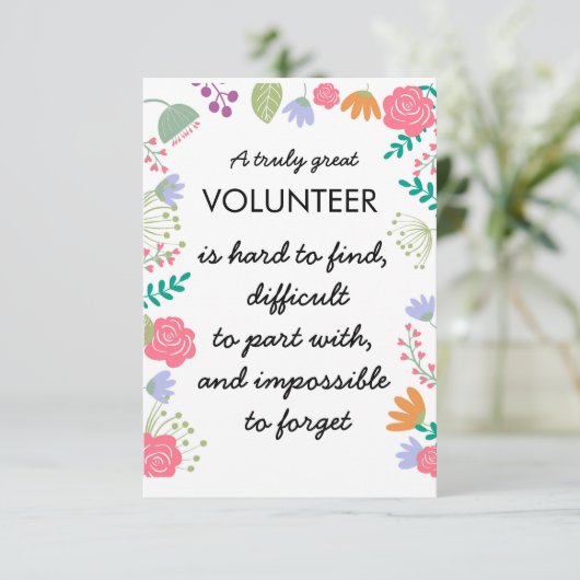 waardeweek vrijwilliger kaart (Staand voorkant)