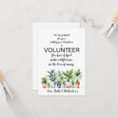 waardeweek vrijwilliger kaart (Voorkant / Achterkant in situ)