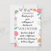 waardeweek vrijwilliger kaart (Voorkant)