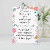 waardeweek vrijwilliger kaart (Staand voorkant)