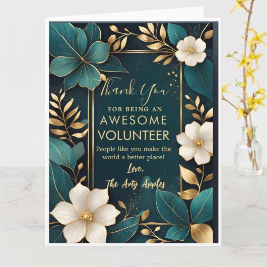 waardeweek vrijwilliger kaart (Gele Bloem)