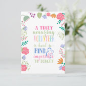 waardeweek vrijwilliger kaart (Staand voorkant)