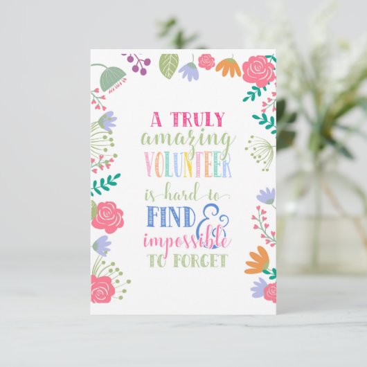 waardeweek vrijwilliger kaart (Staand voorkant)