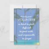 waardeweek vrijwilliger tropische week kaart (Voorkant)