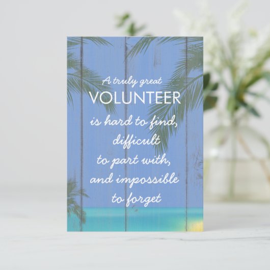 waardeweek vrijwilliger tropische week kaart (Staand voorkant)