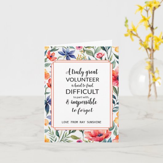 waardeweek vrijwilliger tropische week kaart (Gele Bloem)