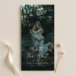 Waardig de Wachttijd | Elegante Foto van Uitgestel Save The Date