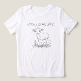 Waardig Is het Lam Christelijk Religieus T-Shirt