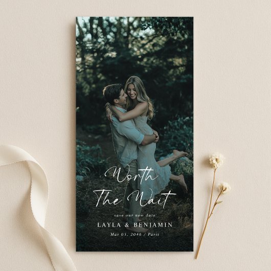 Waardig wachten | Elegente foto voor uitgestelde b Save The Date