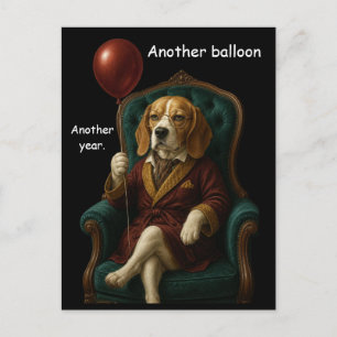 Waardige Beagle Verjaardagsballon Briefkaart