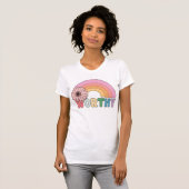waardige regenboogbloei t-shirt (Voorkant volledig)