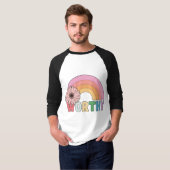 waardige regenboogbloei t-shirt (Voorkant volledig)