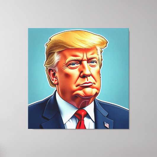 Waardige Trump Canvas Afdruk (Voorkant)