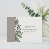 Waardigheid - Bereavement Dank u Notecard Bedankkaart (Staand voorkant)