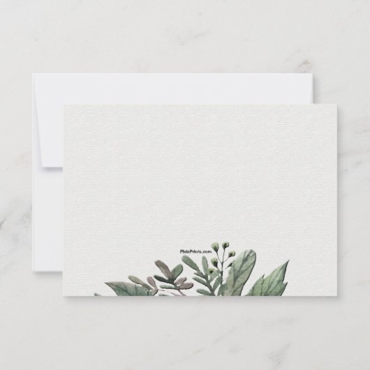 Waardigheid - Bereavement Dank u Notecard Bedankkaart (Achterkant)