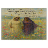 Waardigheid en kracht Christelijke snijplank (Voorkant)