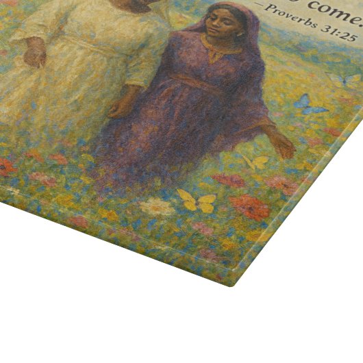 Waardigheid en kracht Christelijke snijplank (Hoek)