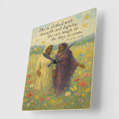 Waardigheid en kracht Decoratieve wandklok (Hoek)