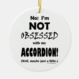 Waargenomen accordeon keramisch ornament