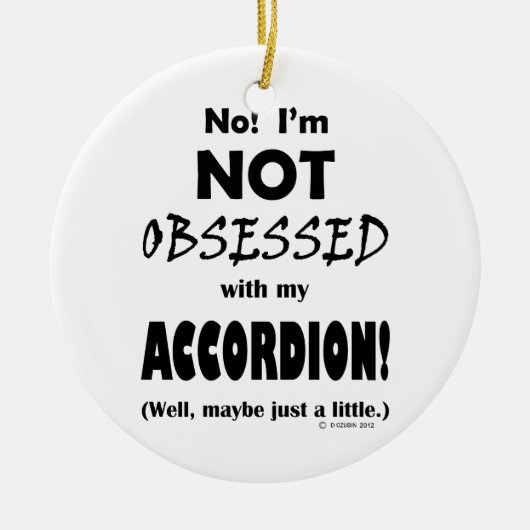 Waargenomen accordeon keramisch ornament (Voorkant)