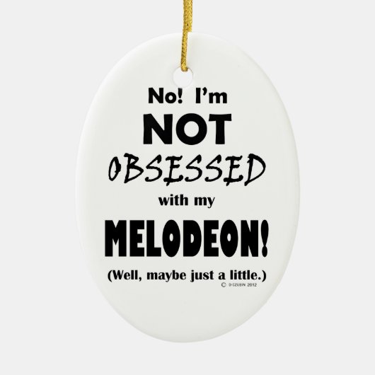 Waargenomen Melodeon Keramisch Ornament (Voorkant)