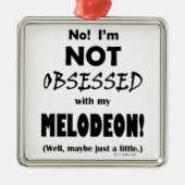 Waargenomen Melodeon Metalen Ornament (Voorkant)