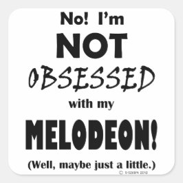 Waargenomen Melodeon Vierkante Sticker