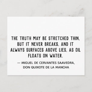 Waarheid breekt nooit Citaat Briefkaart