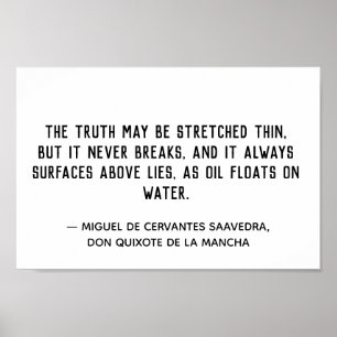 Waarheid breekt nooit Citaat Poster